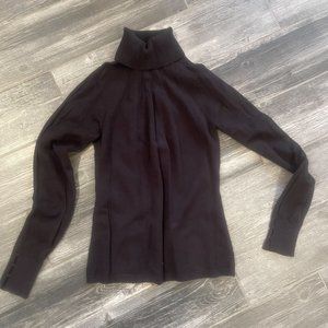 White House Black Market Black Turtle Neck Sweater Medium M